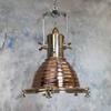 Small Industrial Copper, Brass Ceiling Light.