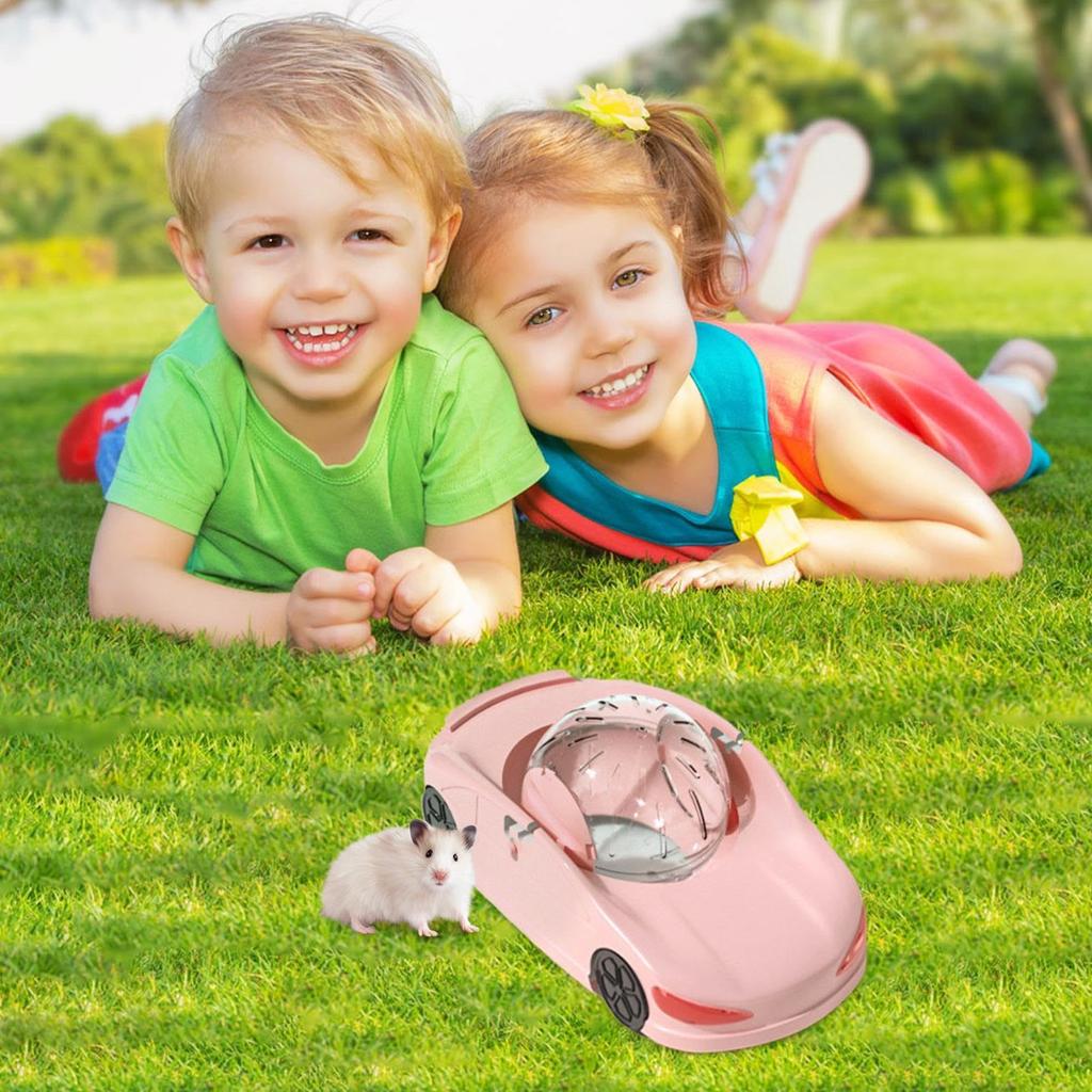 Товары для животных Спортивная машина для хомяка, бегущий мяч, игрушечный автомобиль для хомяка, катящийся мяч, ролик для маленьких питомцев, бегущее колесо, бегущая машина