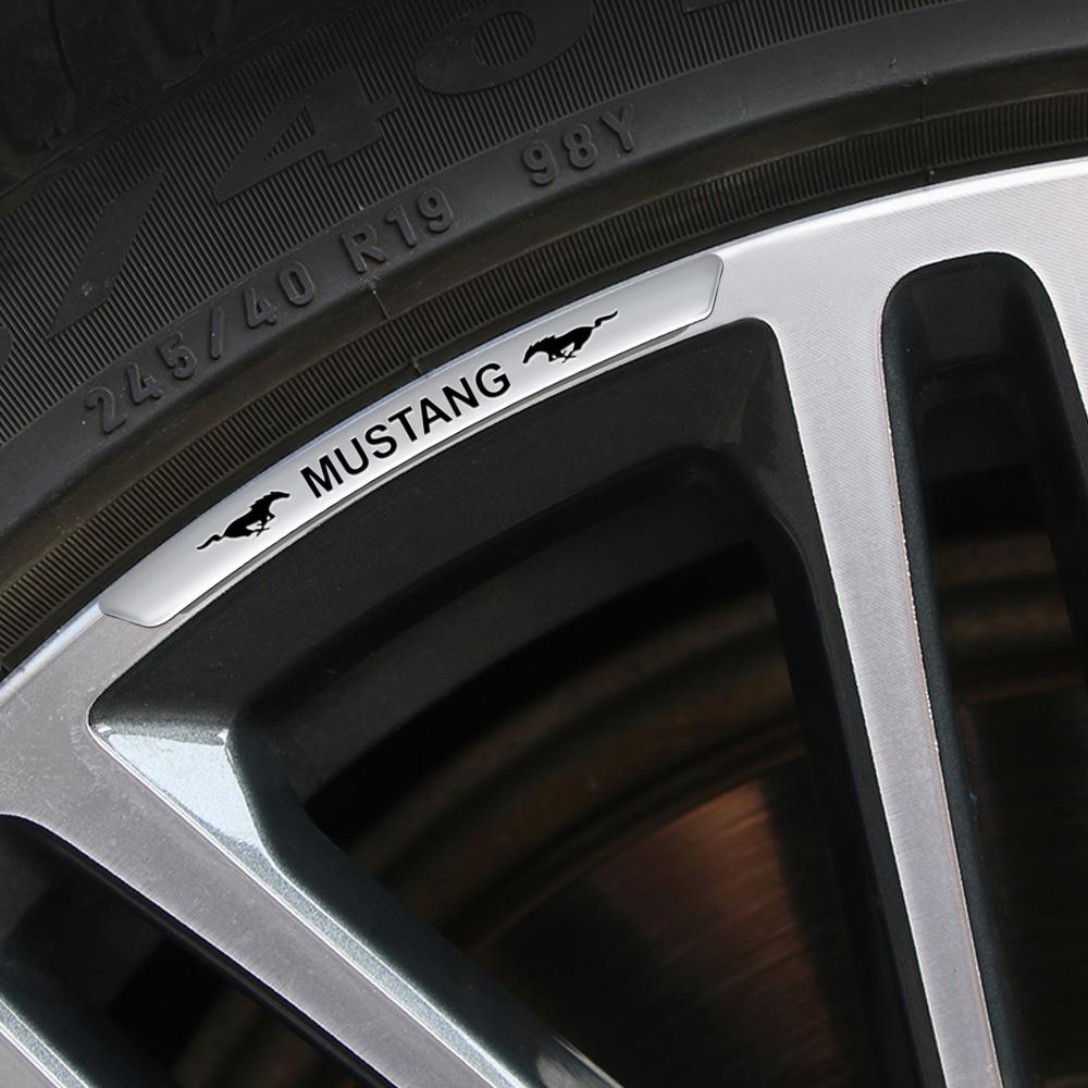 Aluminum Car Badge Wheel Rim Hub Sticker For Ford Fiesta Focus Kuga Mondeo Ranger Mk4 Explorer Fusion Mustang Auto Accessories