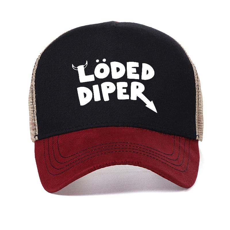 Кепка LODED DIPER DIARY OF A WIMP KID Женская Летняя Унисекс Модная Сетчатая Дышащая Кепка Тракер