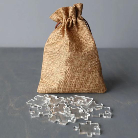 9/49/100/144Pcs/Set Impossible Challenge Transparent Puzzle Kids Teens Adults Clear Acrylic Jigsaw Puzzle Game Educational Difficult Puzzle Toy