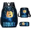 Просторный нейлоновый рюкзак Roblox 20-35 л, дышащий мультяшный рюкзак для студентов, для путешествий
