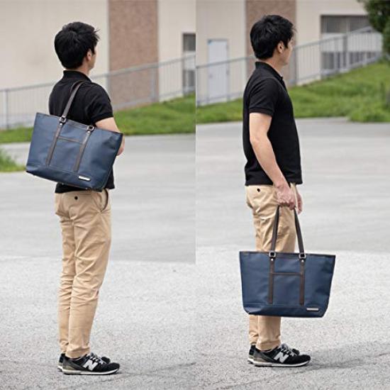 Деловая сумка-тоут INFITH UNISON (военно-морской флот) - Водоотталкивающий, Многофункциональный, Самостоящий, Большой вместимости, Подходит для форматов B4 и A4, Идеально для