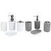4Pcs/Set Bathroom Kit Accessory Plastic Lotion Bottle Storage Cup Rinse Cup Soap Dish