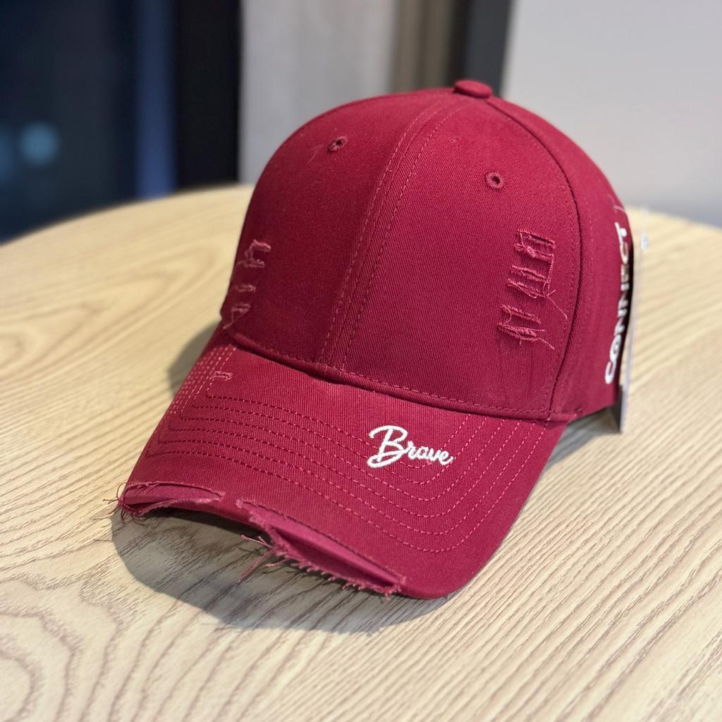 Korean-style large head circumference hard-brim baseball cap for women that makes the face look smaller, casual and versatile, with distressed
