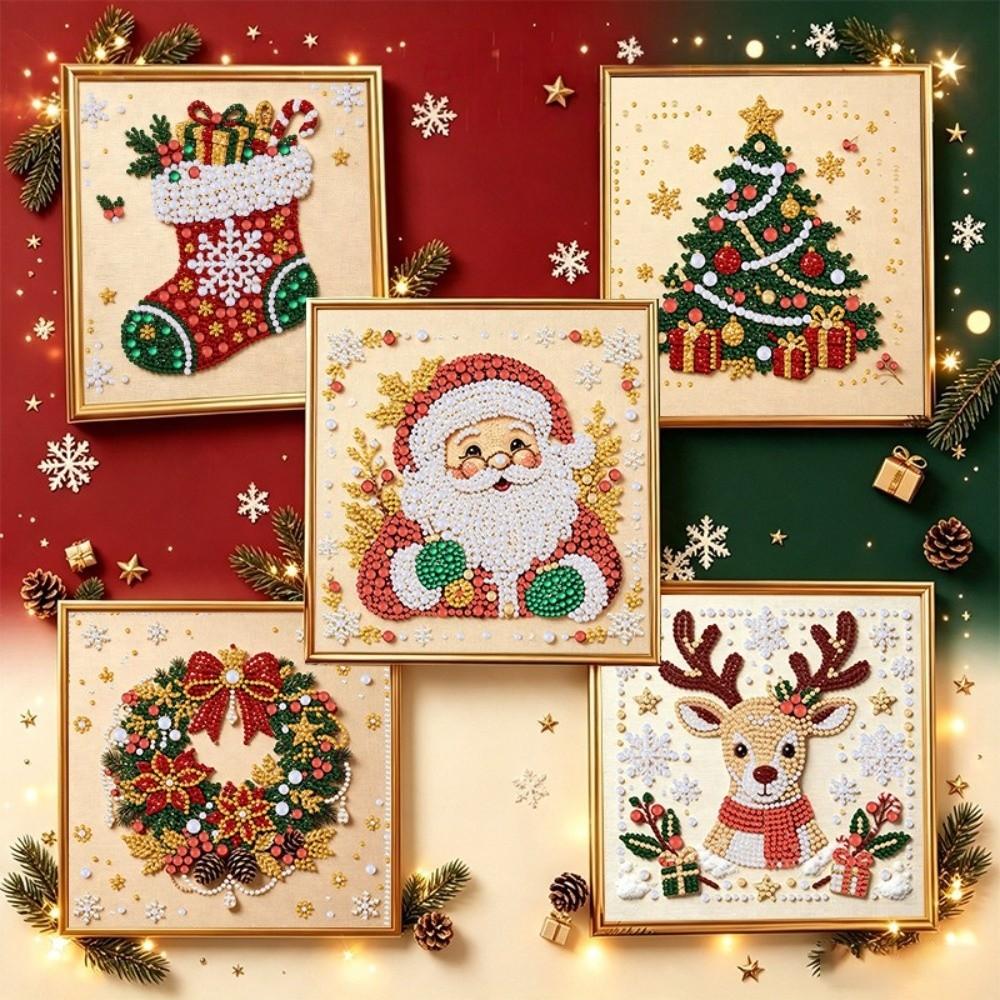 3D Pearl Art DIY Pearl Bead Art Set Handmade Home Christmas Wall Decor for Beginners
