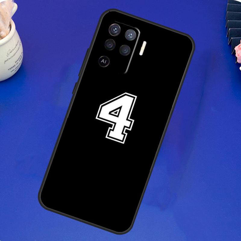 Индивидуальный чехол с счастливым номером футболиста Для OPPO A17 A57 A77 A78 A15 A16 A52 A72 A76 A96 A74 A94 A5 A9 A31 A93 A54S A53S A57S