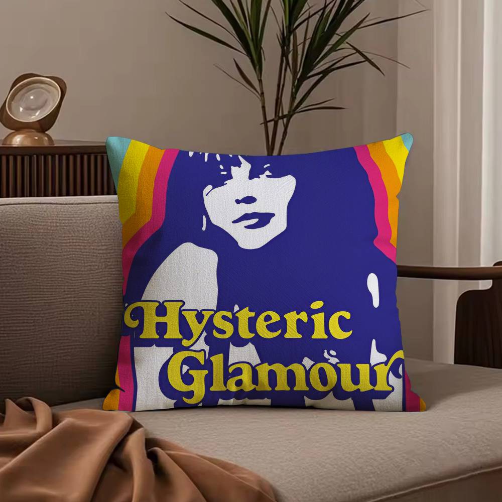 Стильная наволочка H-Hysteric Glamour Girl, противопылевая, с потайной молнией, из шелковистого короткого плюша, чехол для диванной подушки