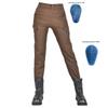Womens Motorcycle Riding Pants With Silicone Padding Protective Gear Slim Fit Vintage Workwear Style