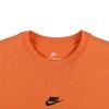 Nike T Shirts Men's Orange Crew Neck Moderate Straight Fit DN5241-886
