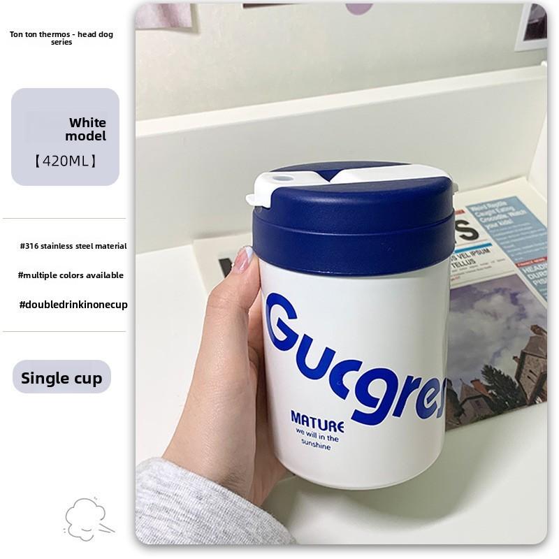 Childrens Travel Insulated Water Bottle With Straw Leakproof For Kids And Teens