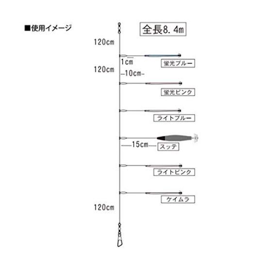 Hayabusa SR145 Pikaichi Stick Squid Sabiki Rig 11 см 6 Крючков