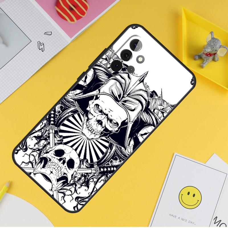 Чехол для телефона с изображением самурая и демона для Samsung Galaxy A53 A33 A13 A12 A32 A52 A14 A34 A54 A15 A25 A35 A55 A71 A51