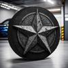 1pc Durable 100% Polyester Five-Pointed Star Spare Tire Cover, Universal Fit For Cars, SUVs, And Campers - Scratch-Resistant, Wa