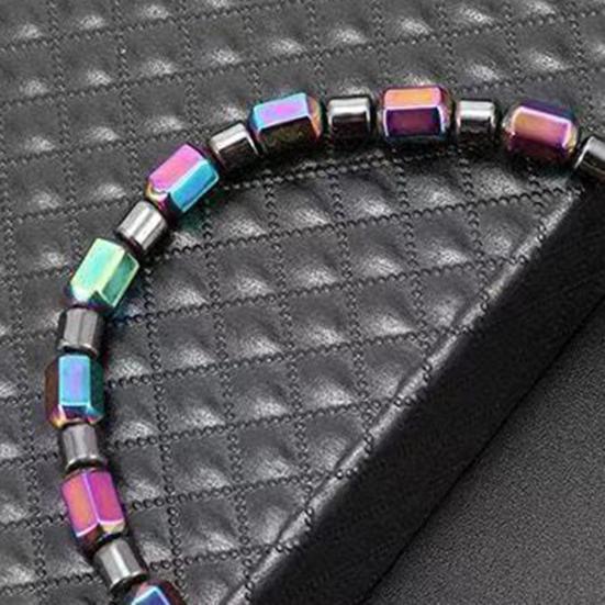 Женский браслет против усталости, магнитный, эластичный, красочный, декоративный, подарки для похудения, пятиконечная звезда, круглый камень