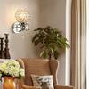 Crystal Wall Sconces Bedroom Wall Lamp Round Modern Bedside Wall Lights Dining Room Hallway Light
