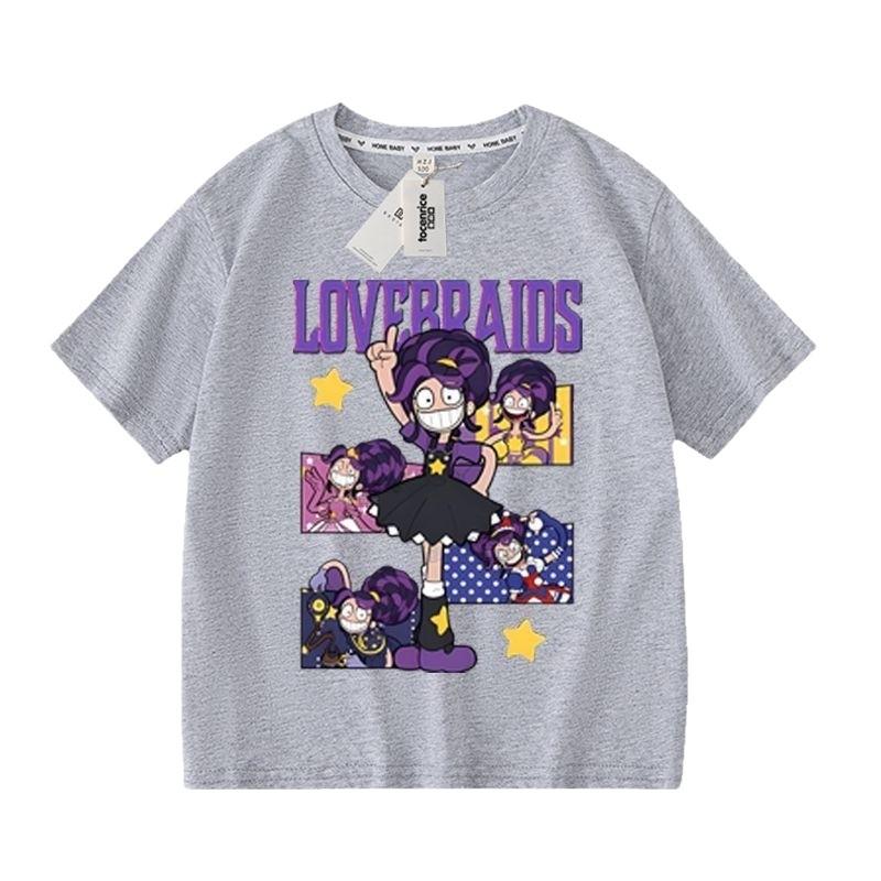 Детская футболка с коротким рукавом для девочек Lily Lovebraids с принтом