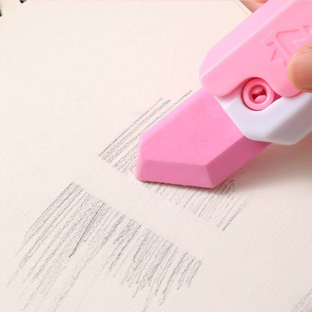 Traceless Pencil Wiping Eraser Relieves Stress Carrot Eraser Kawaii Fidget Toys Eraser  Writing