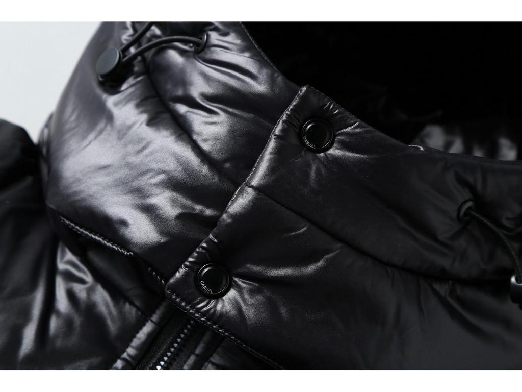 Мужская модная блестящая зимняя пуховая куртка