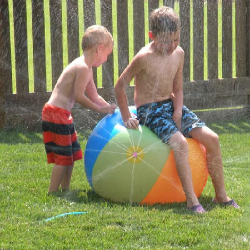 Inflatable Water Jet Ball 1PCS Summer Beach Play Ball Outdoor Water Play Lawn Children In The Water Without Toys