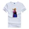 Casual Frozen Anna Aisha Princess Ladies Tops Disney Cartoon Tshirt Women T Shirts Clothing Short Sleeve Oversized Girl Blouses