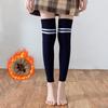 Thicken Stripe Leg Socks Warm Foot Cover Simple Wool Leg Warmers  Autumn
