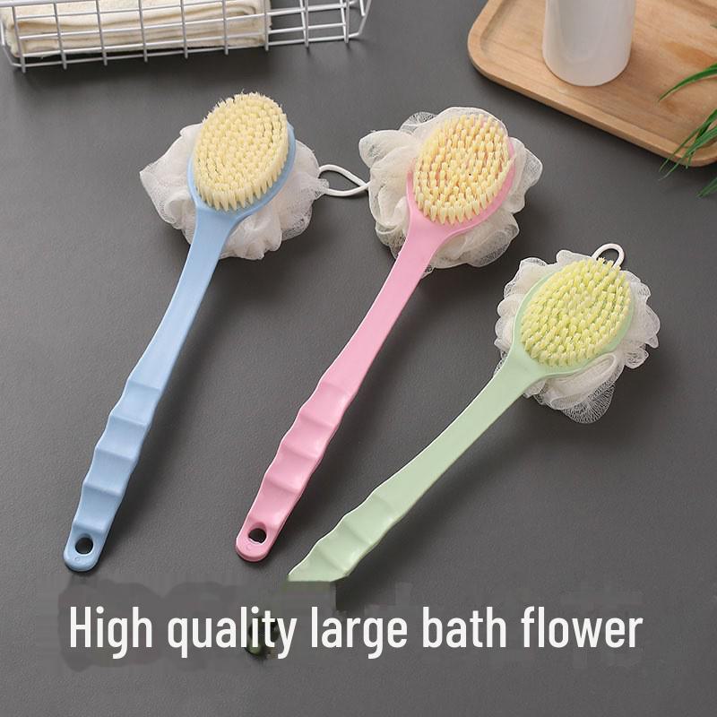 Щетка для ванны с мягкой щетиной и длинной ручкой для мытья спины
