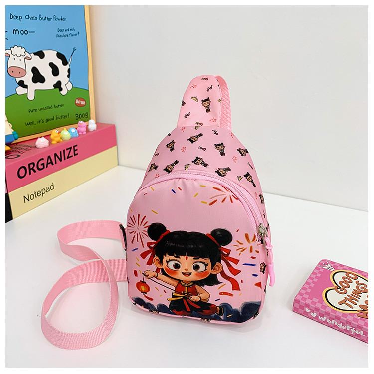 Нэчжа 2 Детская Мода Мультяшная Сумка Через Плечо Полиэстер Материал Прогулка Школа