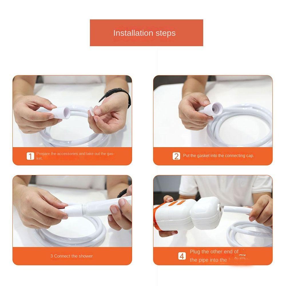 С аварийным освещением, наружная электрическая душевая головка, ручной насос для душа, очистка домашних животных