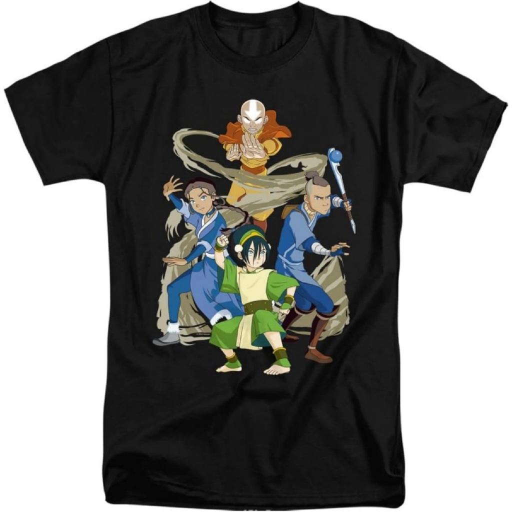 LOGOVISION Аватар Последний Маг Воздуха Команда Аватар Элементы Унисекс Взрослая Высокая Футболка