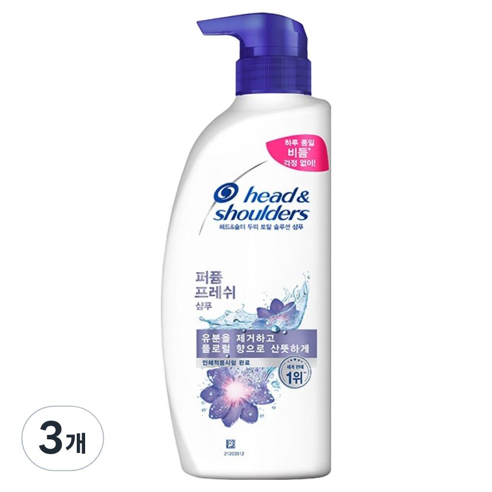 Шампунь Head & Shoulders Scalp Total Solution Парфюм Фреш 520 мл 3 шт