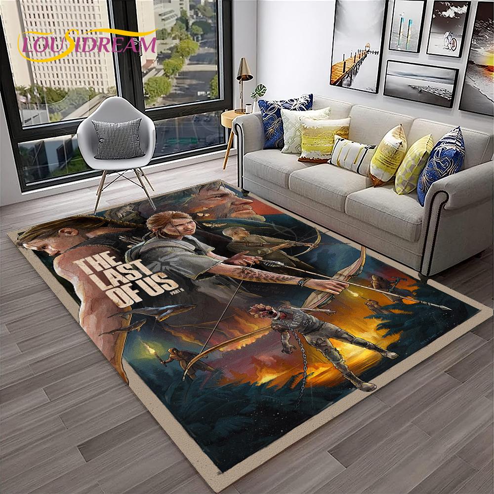 The Last of Us Игра ужасов Педро ТВ Ковер Коврик для дома Гостиная Спальня Диван Придверный коврик Декор, детский ковер Нескользящий коврик для пола