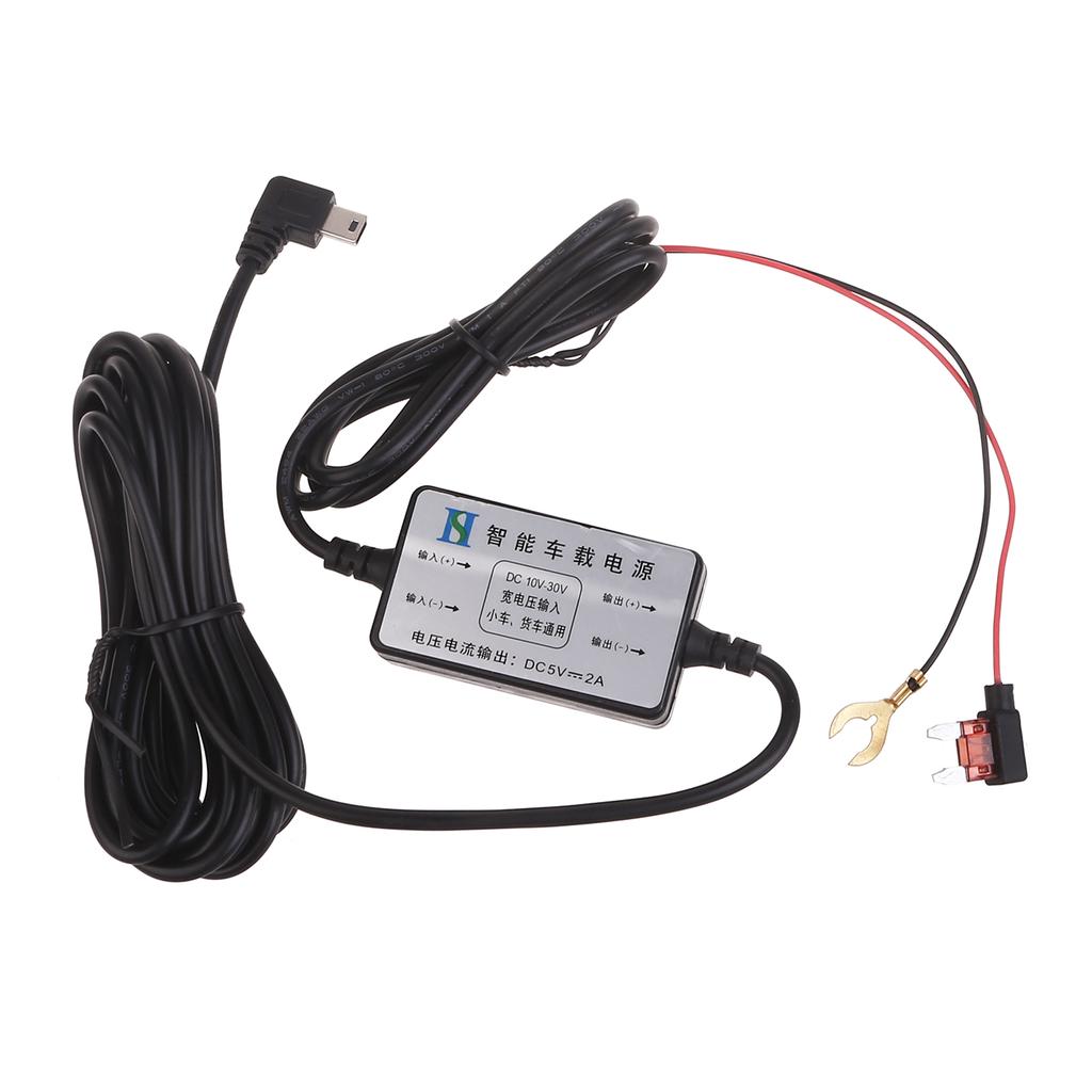 3.4M (11 футов) Автомобильный видеорегистратор, кабель питания, зарядное устройство, адаптер для видеорегистратора, выход 5 В/2 А, USB-блок питания