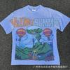 Mens Womens Loose Fit Streetwear Cotton Tee With Creative Graphic Print Casual Short Sleeve T-Shirt