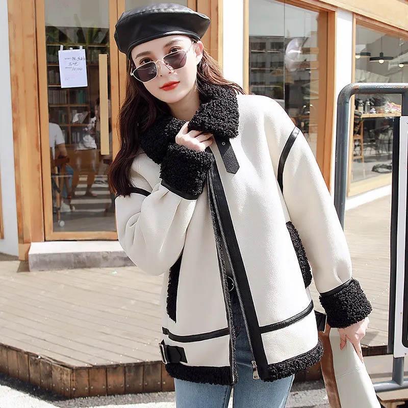 Jacket Women's Fall and Winter Short Loose Padded Thickened Warm Jacket Versatile Comfortable Casual High Collar Jacket