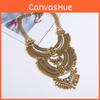 European Vintage Style Alloy Geometric Long Necklace For Retro Jewelry Lovers