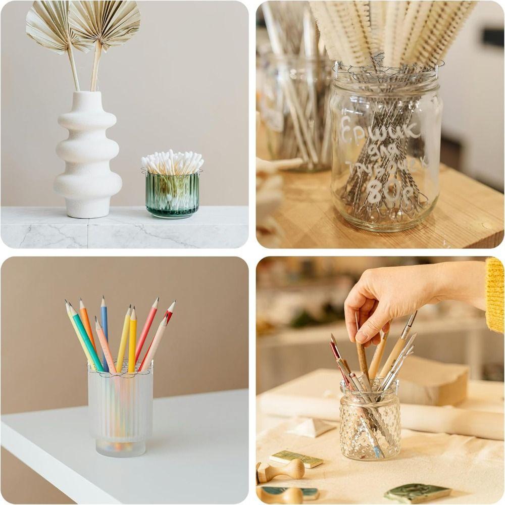 Bouquet Twister Flower Lid Supplies Flower Arranger Holder Round Floral Frog Lid Organizer