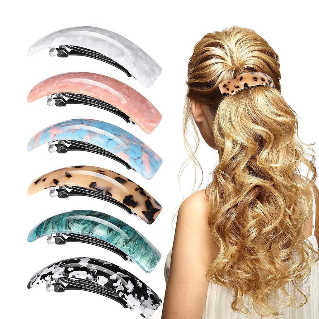 Large Automatic Hair Clip Tortoise Hair Accessories For Women Girls Thick Hair,Color Available