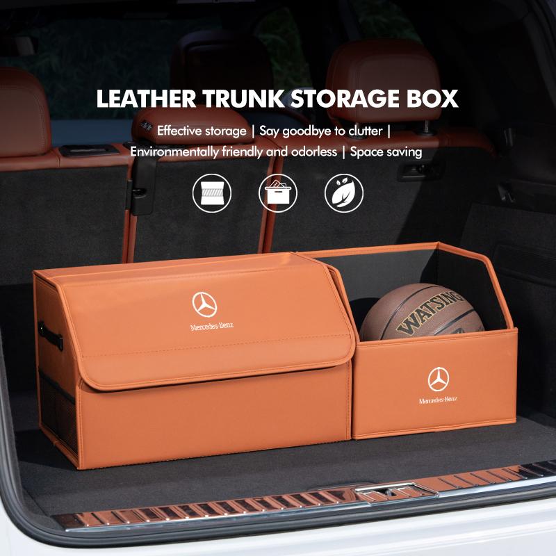 Car Trunk Storage Box Large Capacity Multiuse Tool Tidying For Mercedes Benz W211 W124 W176 W177 C180 C200 C260 C300 GLC CLE CLA z6