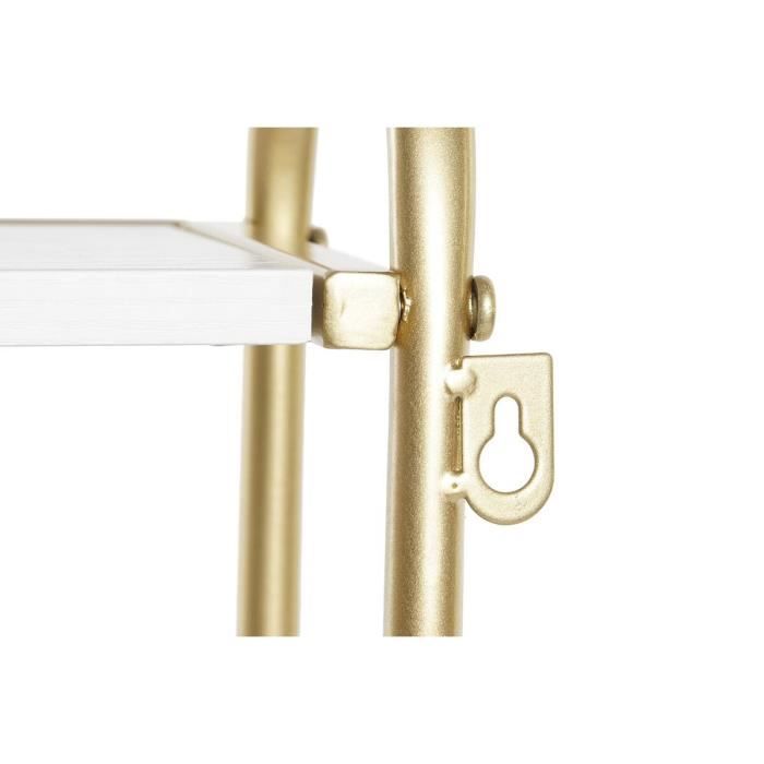 Portemanteau - Glam - Métal et MDF - 50 x 15 x 43 cm - Élégant - Accents dorés