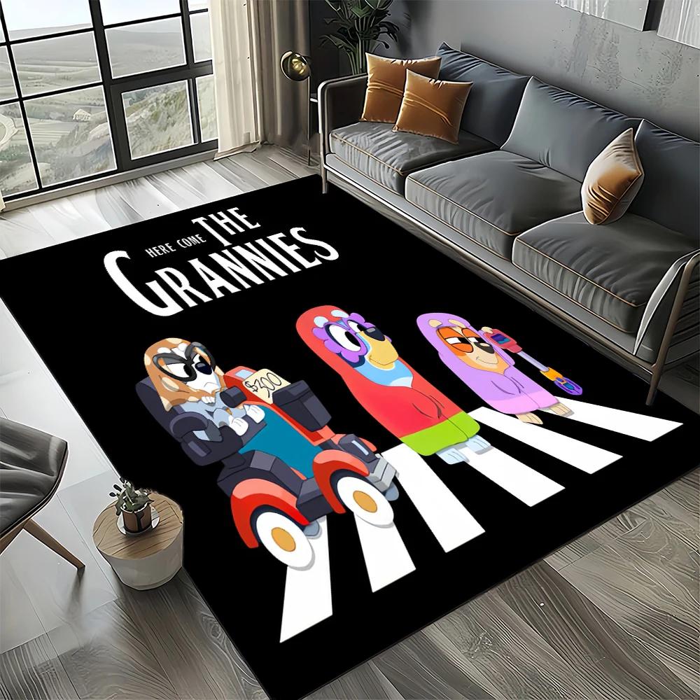 27 Style New B-Blueys Family Cartoon Dog Carpet Rug for Living Room Bedroom Home Sofa Decoration,Kids Play Non-slip Floor Mat