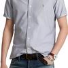 Polo Ralph Lauren Рубашка мужская с принтом, однобортная, с воротником, с карманом, с коротким рукавом, синяя 710745385-003