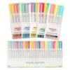 25 Colors Cute Double Head Highlighter Pen Art Marker  Sofe Color Fluorescent Pen School Office Stationery
