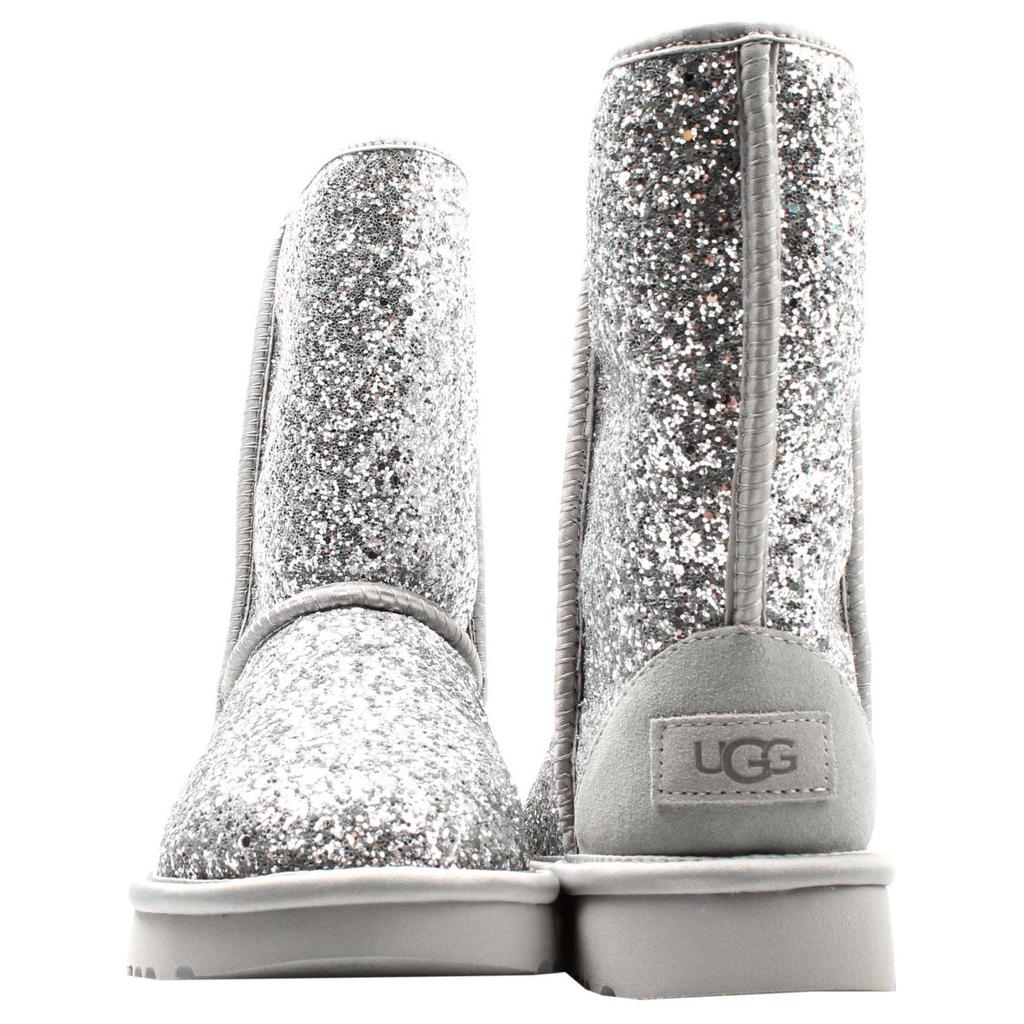 UGG Australia Short Snow Boots Unisex Silver 1105390-SLVR