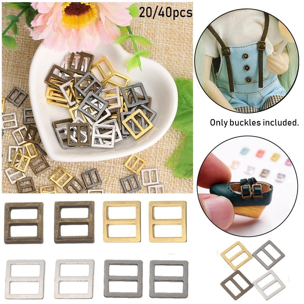 4 Colors Mini Ultra-small Tri-glide Buckle Doll Bags Accessories Diy Dolls Buckles Belt Buttons