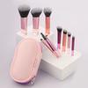 Makeup Brush Sets,10pcs Plastic Mini with Bag Multifunctional Makeup Brush At Home or On-the-Go Beauty Sculpting Brush
