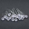 20pcs Bridal U-Shape Metal Hair Sticks Rhinestone Pearl Hair Jewelry for Wedding Hairstyles Formal Events Elegant Hair Sticks