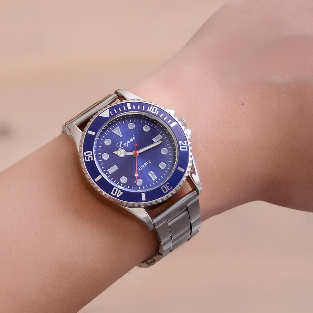 Повседневные кварцевые часы со стальным ремешком, аналоговые наручные часы