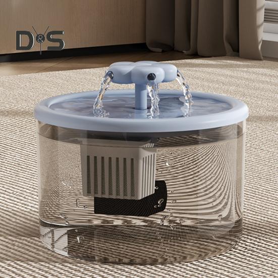 1,5 л фонтанчик для кошек автоматический питьевой фонтанчик для домашних животных тихий диспенсер для воды для домашних животных с прозрачным резервуаром для домашних кошек и собак