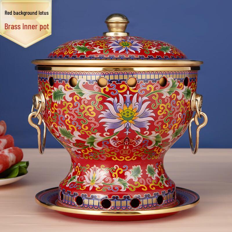 Эмалированный медный горячий горшок Chuyi Qi